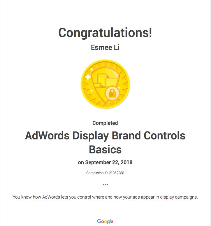 AdWords Display Brand Controls Basics